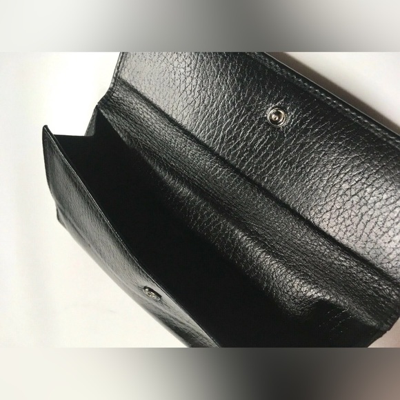 GUCCI VINTAGE LEATHER LONG WALLET - Picture 8 of 11